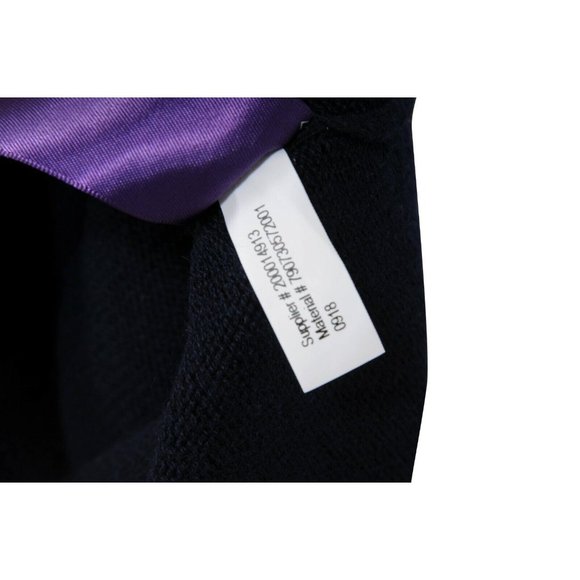 Ralph Lauren Purple Label Men Sweater Large Grey Blue Cashmere Two Tone Pullover - Picture 7 of 10